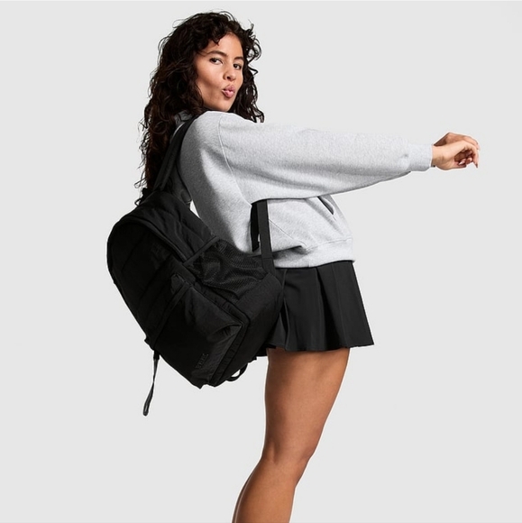 VICTORIA'S SECRET PINK Puffer Backpack - Black - Picture 3 of 4